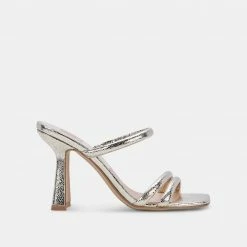 DOLCEVITA FORT HEELS LIGHT GOLD CRACKLED STELLA
