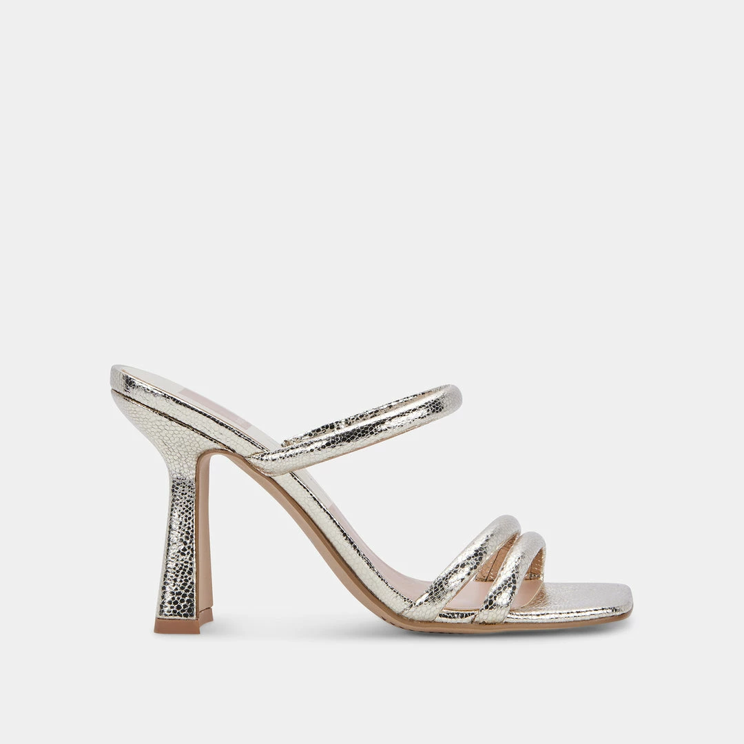 DOLCEVITA FORT HEELS LIGHT GOLD CRACKLED STELLA