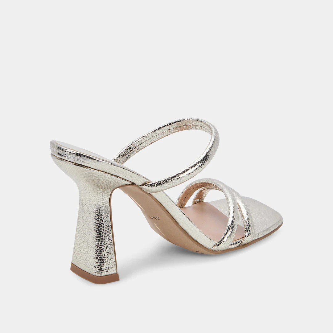 DOLCEVITA FORT HEELS LIGHT GOLD CRACKLED STELLA