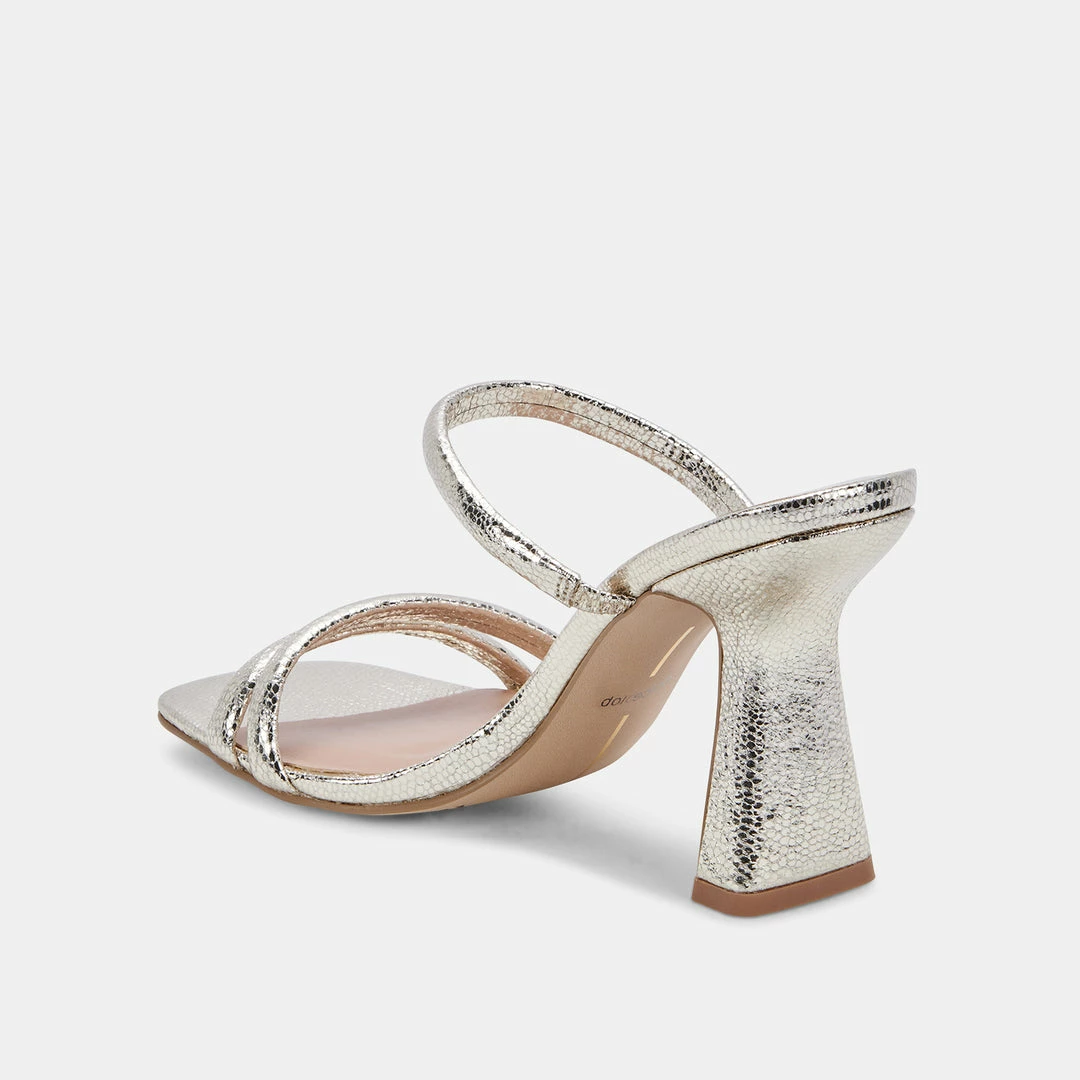 DOLCEVITA FORT HEELS LIGHT GOLD CRACKLED STELLA