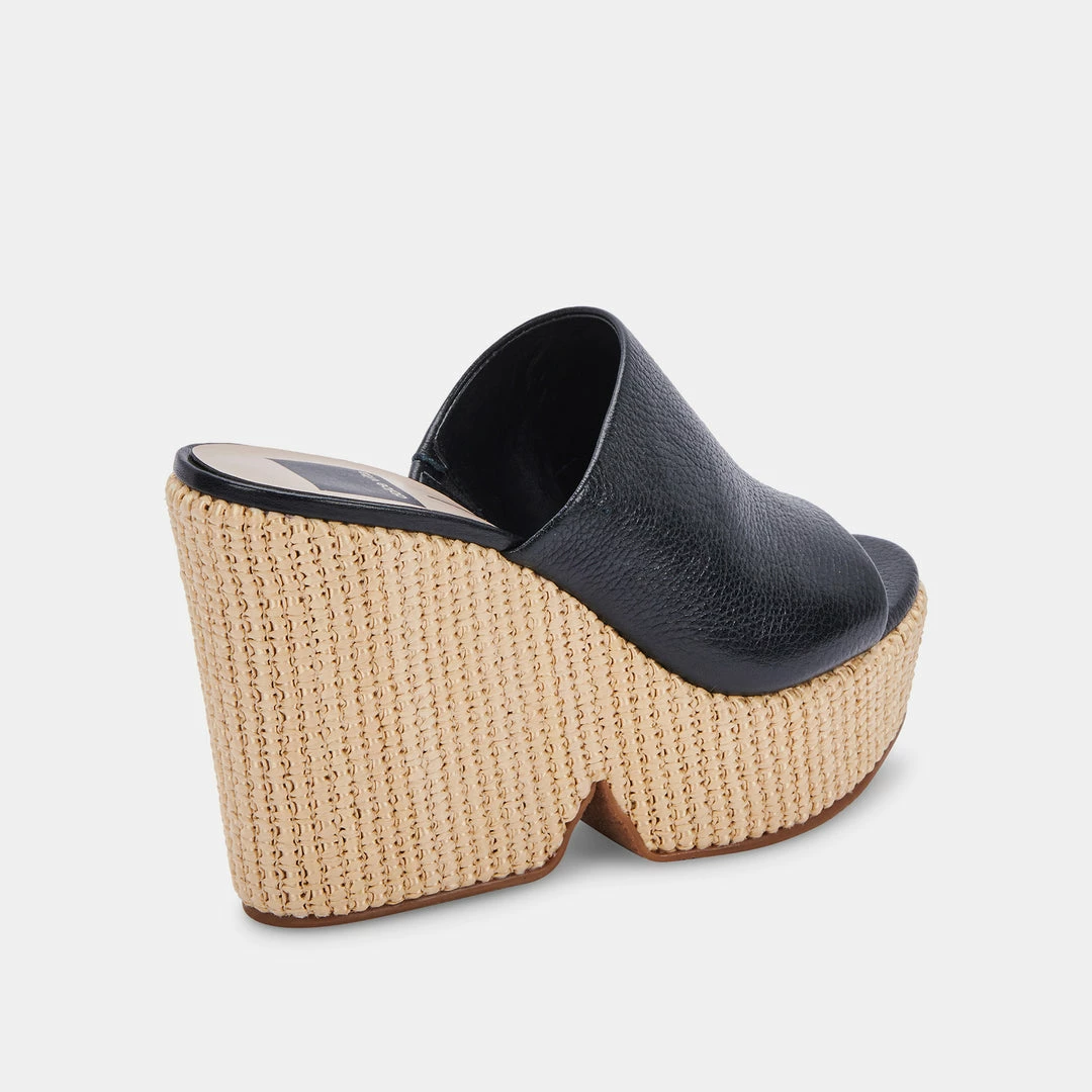 DOLCEVITA GILMA WEDGES BLACK LEATHER
