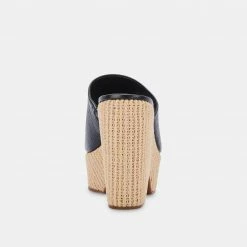 DOLCEVITA GILMA WEDGES BLACK LEATHER