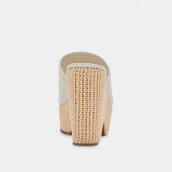 DOLCEVITA GILMA WEDGES IVORY LEATHER