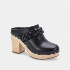 DOLCEVITA HILA HEELS BLACK LEATHER