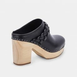 DOLCEVITA HILA HEELS BLACK LEATHER