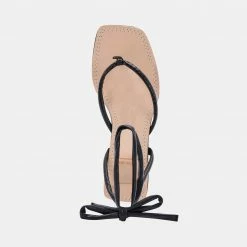 DOLCEVITA JORRY HEELS BLACK EMBOSSED STELLA