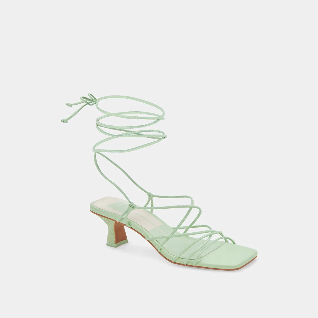 DOLCEVITA KARIELLE HEELS PISTACHIO STELLA SANDALS