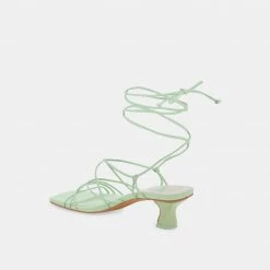 DOLCEVITA KARIELLE HEELS PISTACHIO STELLA SANDALS