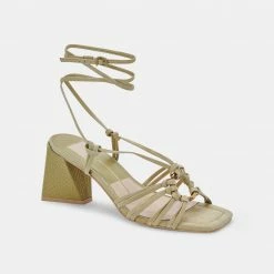 DOLCEVITA KASH SANDALS GREEN NUBUCK