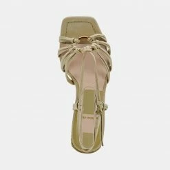 DOLCEVITA KASH SANDALS GREEN NUBUCK