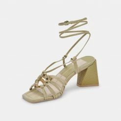 DOLCEVITA KASH SANDALS GREEN NUBUCK