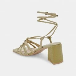 DOLCEVITA KASH SANDALS GREEN NUBUCK