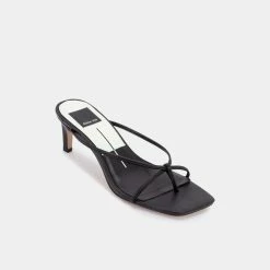 Recurate RESALE Kelsey DiPrima's KAYDEN HEELS IN BLACK LEATHER - Re:vita