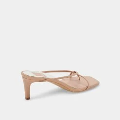 Recurate KAYDEN HEELS CAFE LEATHER - Re:vita