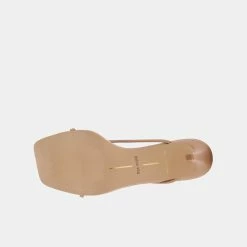 Recurate KAYDEN HEELS CAFE LEATHER - Re:vita