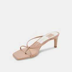 Recurate KAYDEN HEELS CAFE LEATHER - Re:vita