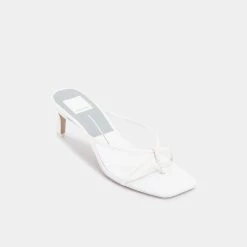 Recurate KAYDEN HEELS WHITE LEATHER - Re:vita