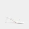 Recurate KAYDEN HEELS WHITE LEATHER - Re:vita