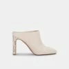 Recurate KIRRA MULES IVORY LEATHER - Re:vita RESALE