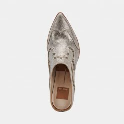 DOLCEVITA LARS MULES IN SILVER MULES & CLOGS