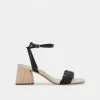 DOLCEVITA SANDALS MAREN HEELS BLACK STELLA