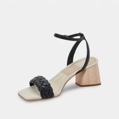DOLCEVITA SANDALS MAREN HEELS BLACK STELLA