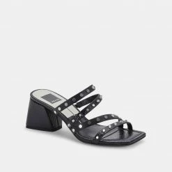 DOLCEVITA SANDALS MARIE HEELS BLACK STELLA