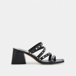 DOLCEVITA SANDALS MARIE HEELS BLACK STELLA