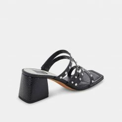 DOLCEVITA SANDALS MARIE HEELS BLACK STELLA