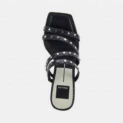DOLCEVITA SANDALS MARIE HEELS BLACK STELLA