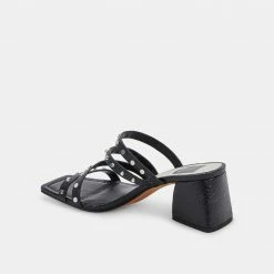 DOLCEVITA SANDALS MARIE HEELS BLACK STELLA
