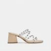 DOLCEVITA SANDALS MARIE HEELS CRYSTAL VINYL