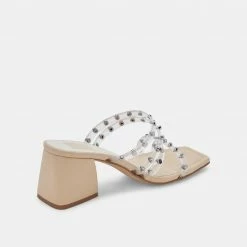 DOLCEVITA SANDALS MARIE HEELS CRYSTAL VINYL