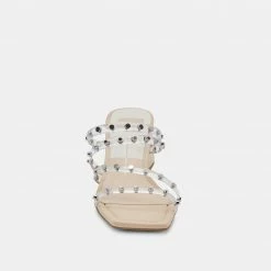DOLCEVITA SANDALS MARIE HEELS CRYSTAL VINYL