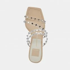 DOLCEVITA SANDALS MARIE HEELS CRYSTAL VINYL