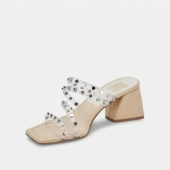 DOLCEVITA SANDALS MARIE HEELS CRYSTAL VINYL