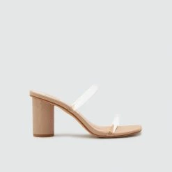 DOLCEVITA NOLES WIDE HEELS NUDE CRYSTAL WIDE SIZING