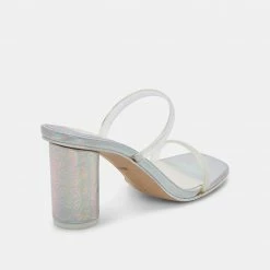 DOLCEVITA SANDALS NOLES PRIDE HEELS CRYSTAL VINYL