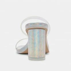 DOLCEVITA SANDALS NOLES PRIDE HEELS CRYSTAL VINYL