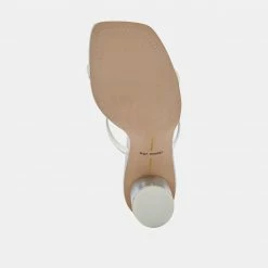 DOLCEVITA SANDALS NOLES PRIDE HEELS CRYSTAL VINYL