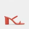 DOLCEVITA NOLES HEELS PERSIMMON STELLA SANDALS