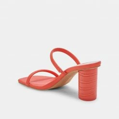 DOLCEVITA NOLES HEELS PERSIMMON STELLA SANDALS