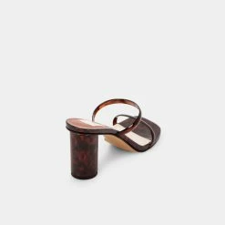 DOLCEVITA NOLES HEELS TORTOISE SANDALS
