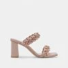 DOLCEVITA PAILY PEARLS HEELS BLUSH MULTI PEARLS SANDALS
