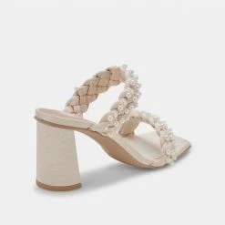 DOLCEVITA PAILY PEARLS HEELS VANILLA PEARLS