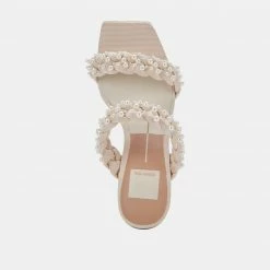 DOLCEVITA PAILY PEARLS HEELS VANILLA PEARLS