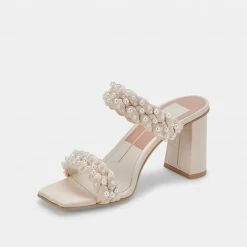 DOLCEVITA PAILY PEARLS HEELS VANILLA PEARLS