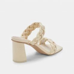 DOLCEVITA SANDALS PAILY HEELS BONE PATENT STELLA