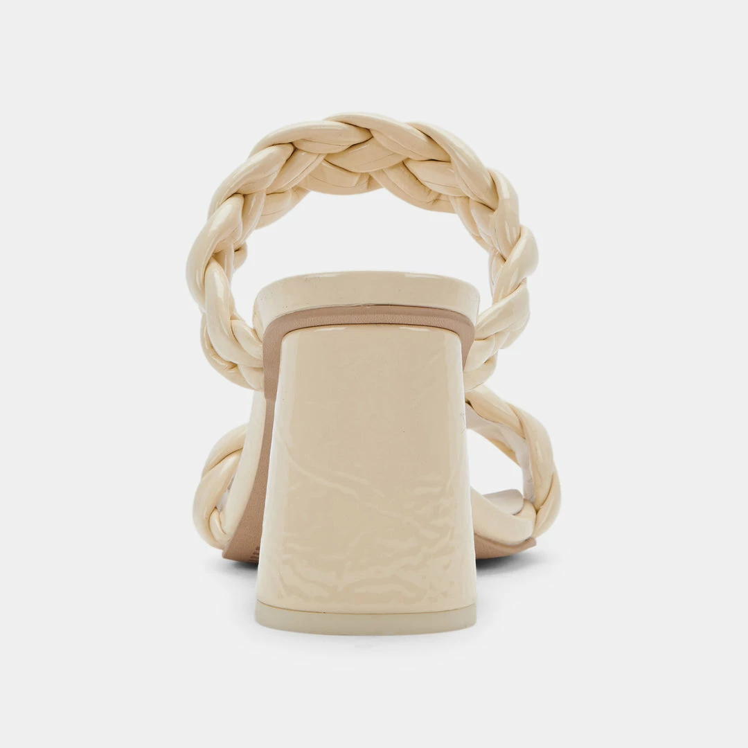 DOLCEVITA SANDALS PAILY HEELS BONE PATENT STELLA