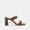 DOLCEVITA PAILY HEELS BROWN MULTI STELLA SANDALS